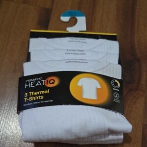 Primark HeatIQ White 3-Pack Thermal T-Shirts